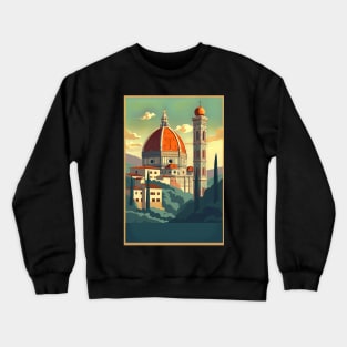 Vintage Travel Poster of the Italy Crewneck Sweatshirt